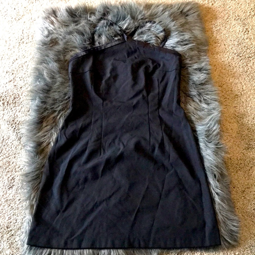 Chache cross neck cocktail dress